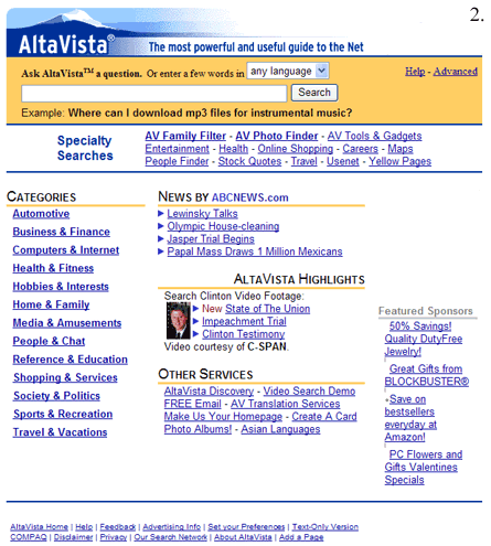 Altavista 1999