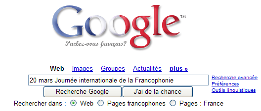 20 mars Journe internationale de la Francophonie