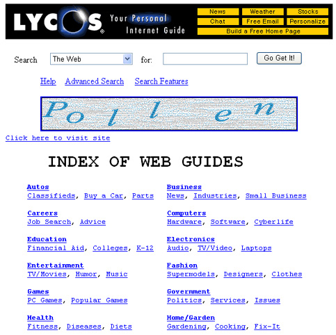 Lycos en 1999