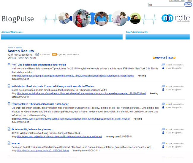 BlogPulse, moteur de blogs arrt mi janvier 2012