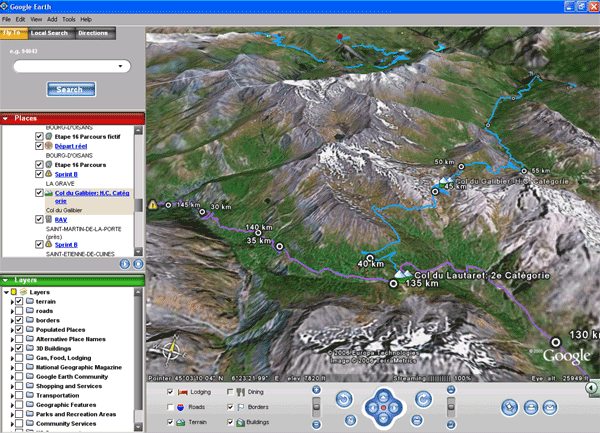Google Earth Tour de France 2006