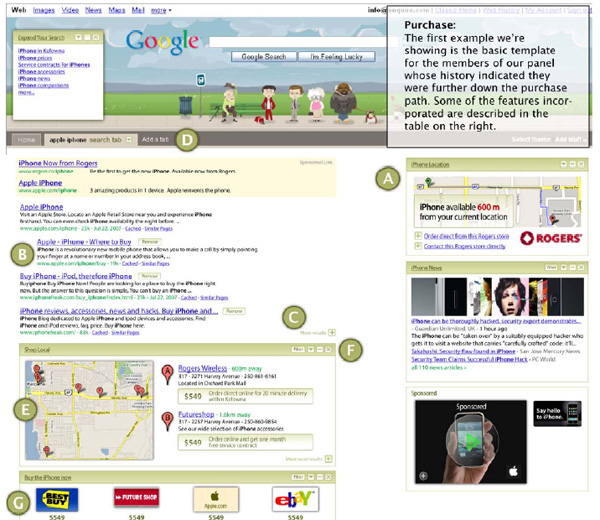 Google en 2010 ? Une interface